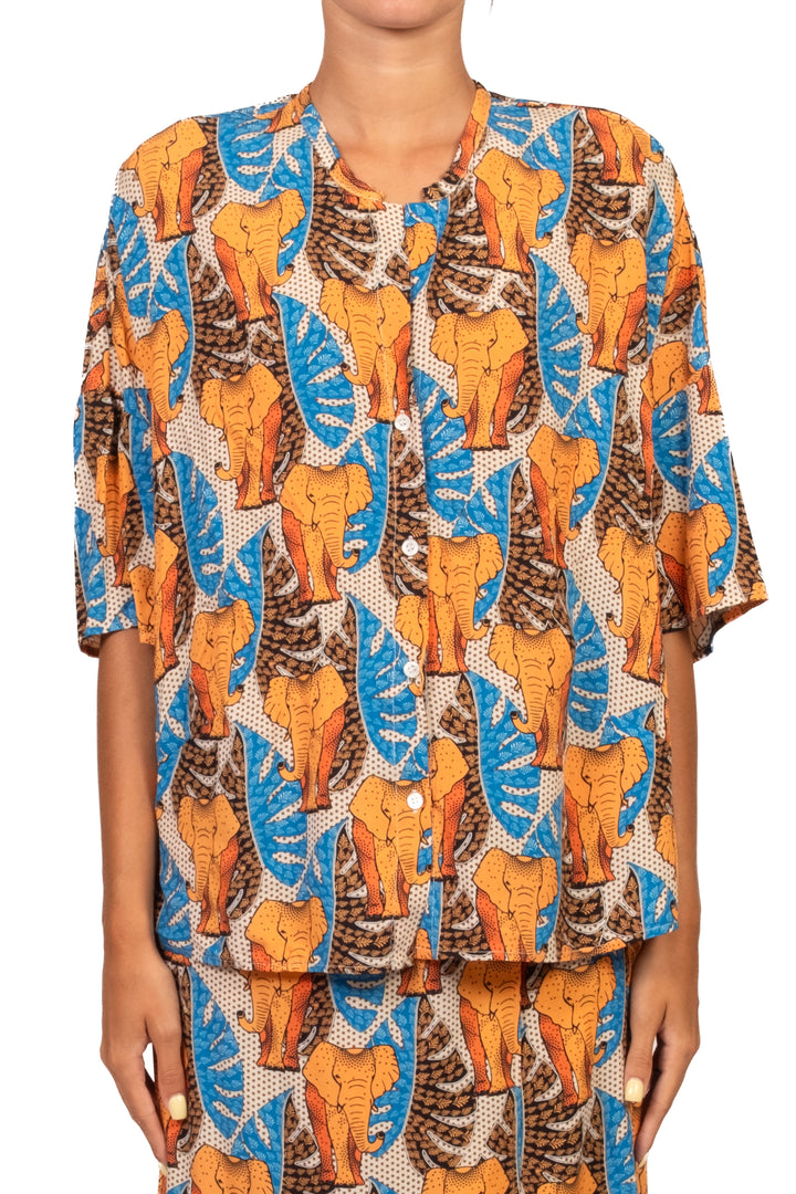 Vicolo - Camicia fantasia elefanti Art. TAB3377