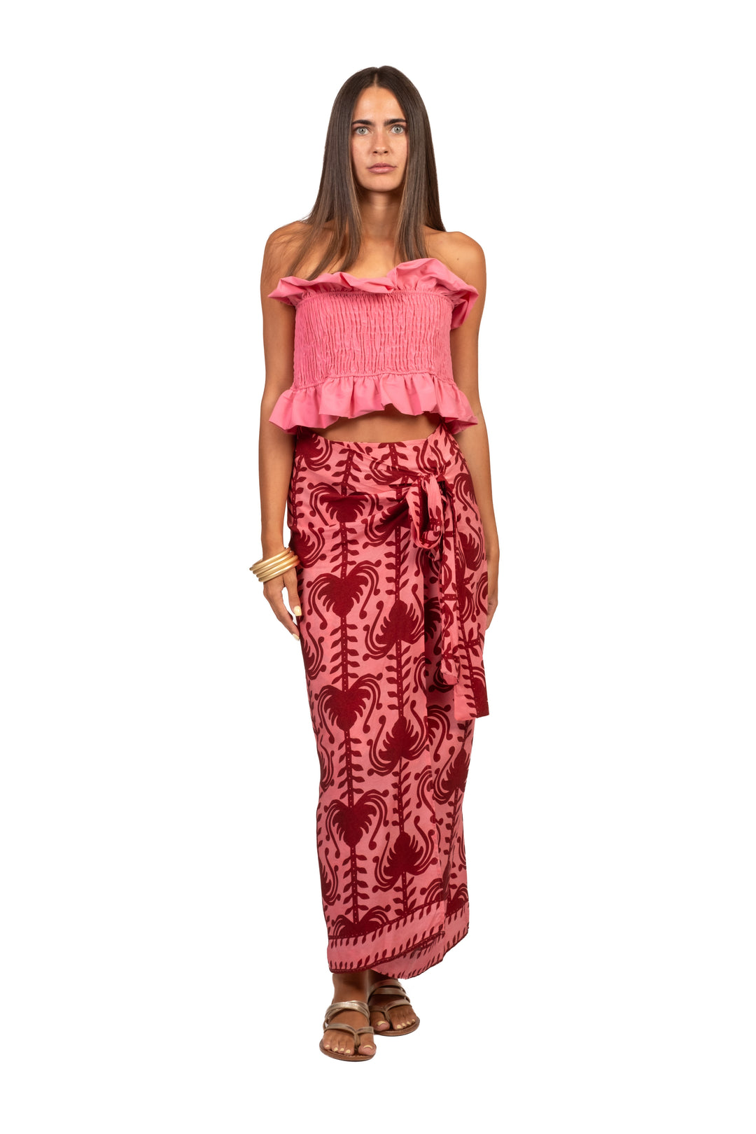 Vicolo - Completo top fascia e gonna pareo fantasia Art. TAB3380