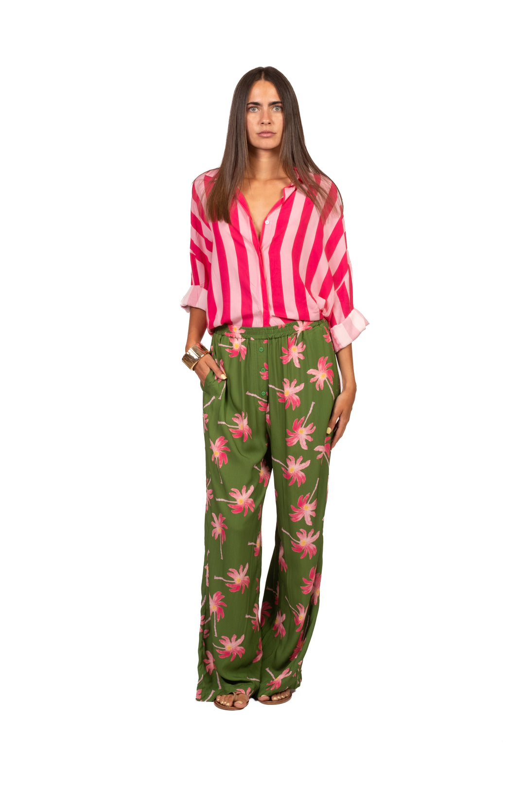 Vicolo - Pantalone fantasia floreale Art. TAB3400