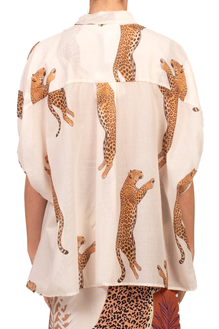 Vicolo - Camicia in mussola fantasia tigre Art. TAB3308