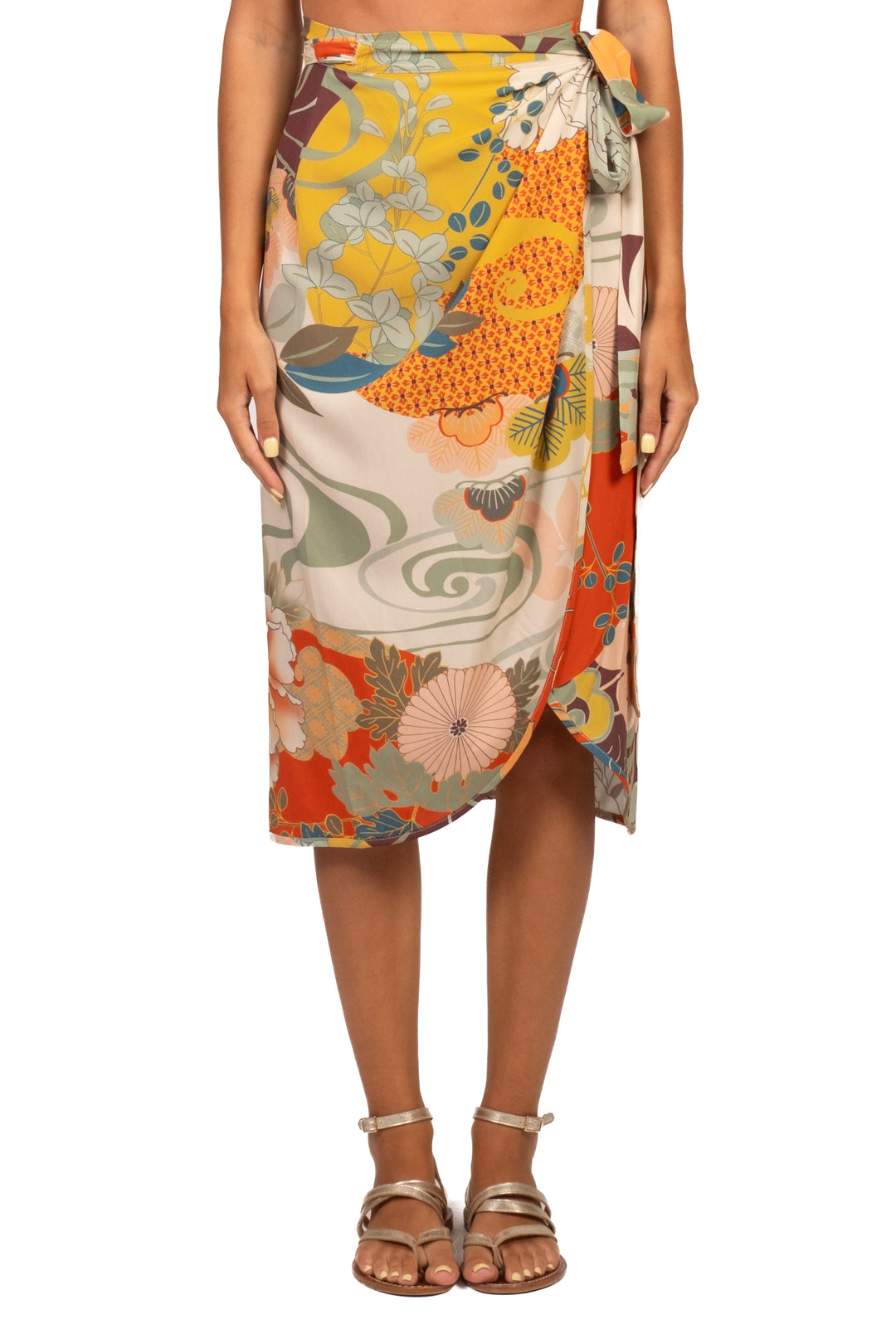 Dixie - Gonna lunga portafoglio stampa fiori Art. GDIN1ZQ