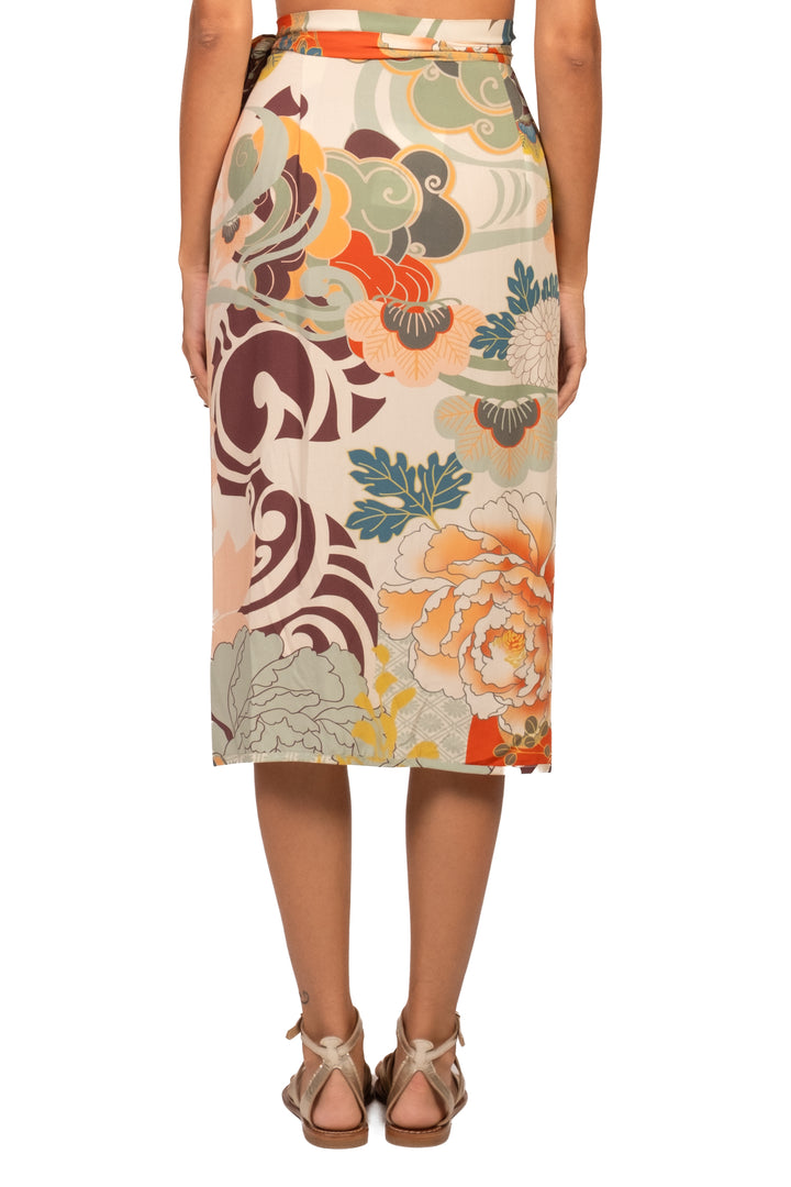 Dixie - Gonna lunga portafoglio stampa fiori Art. GDIN1ZQ