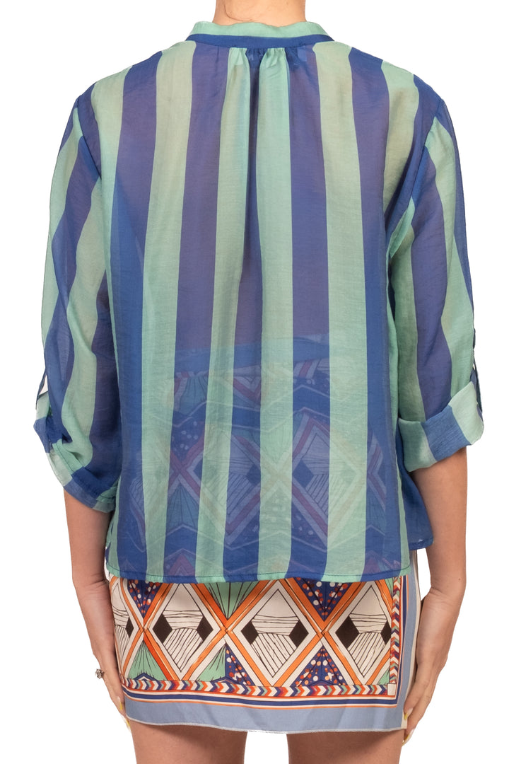 Have One - Camicia rigata collo coreano Art. CVS-Q422