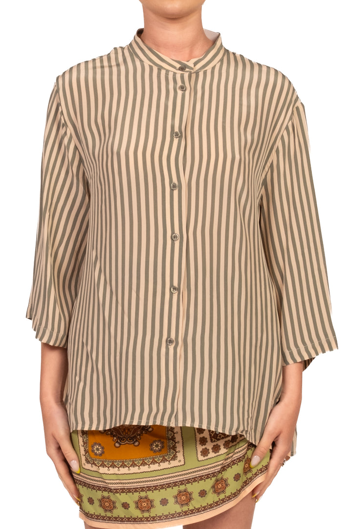 Dixie - Camicia rigata manica 3/4 Art. CFRN1IG