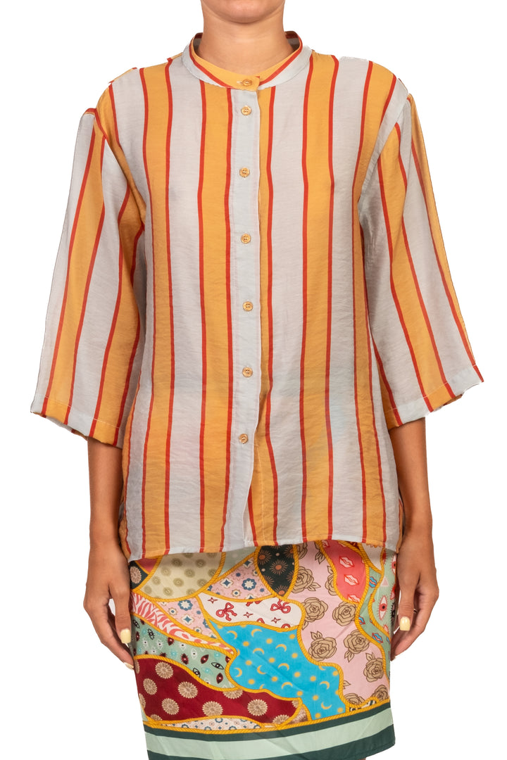 Dixie - Camicia mussola rigata Art. CFRN1JZ