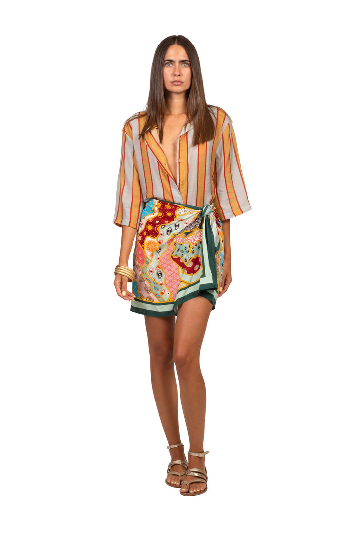 Dixie - Camicia mussola rigata Art. CFRN1JZ