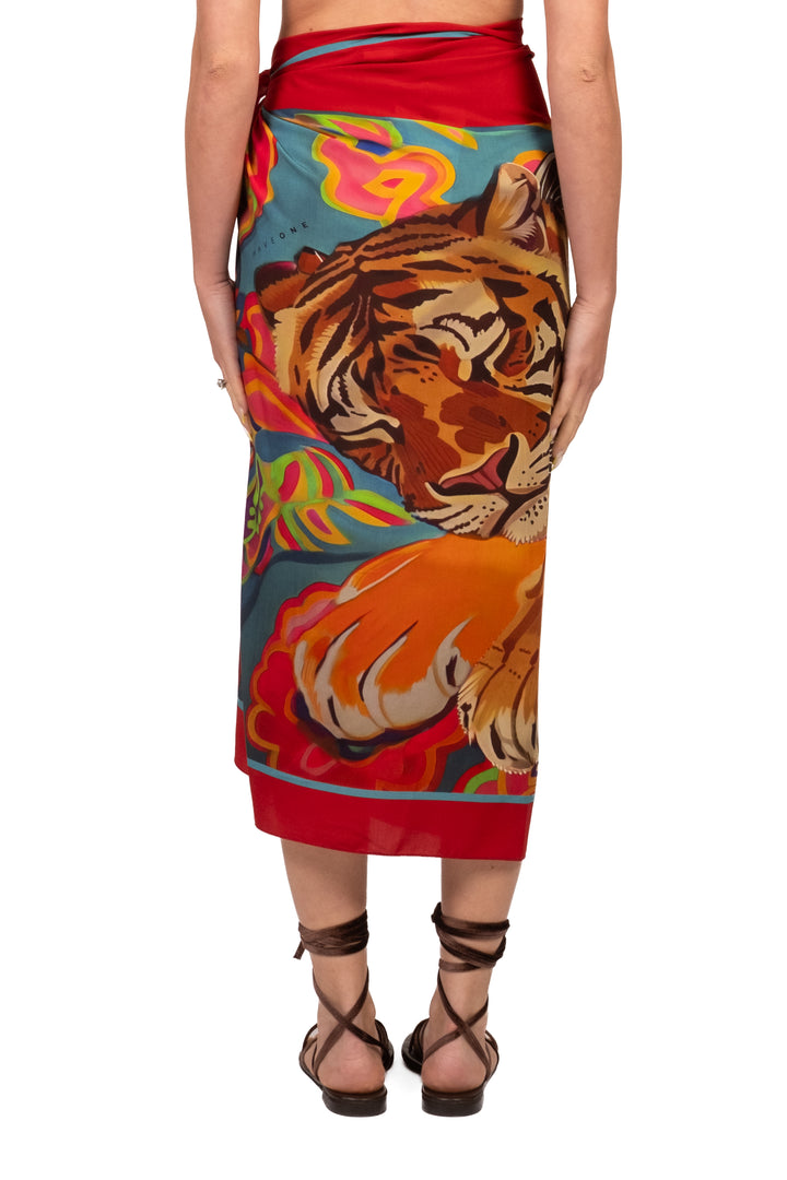 Have One - Gonna pareo lunga stampa tigre Art. GVS-Q240