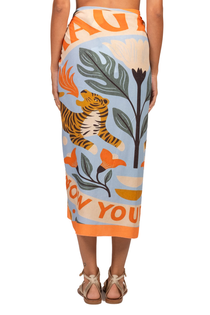 Have One - Gonna pareo lunga stampa tigre Art. GVS-Q253