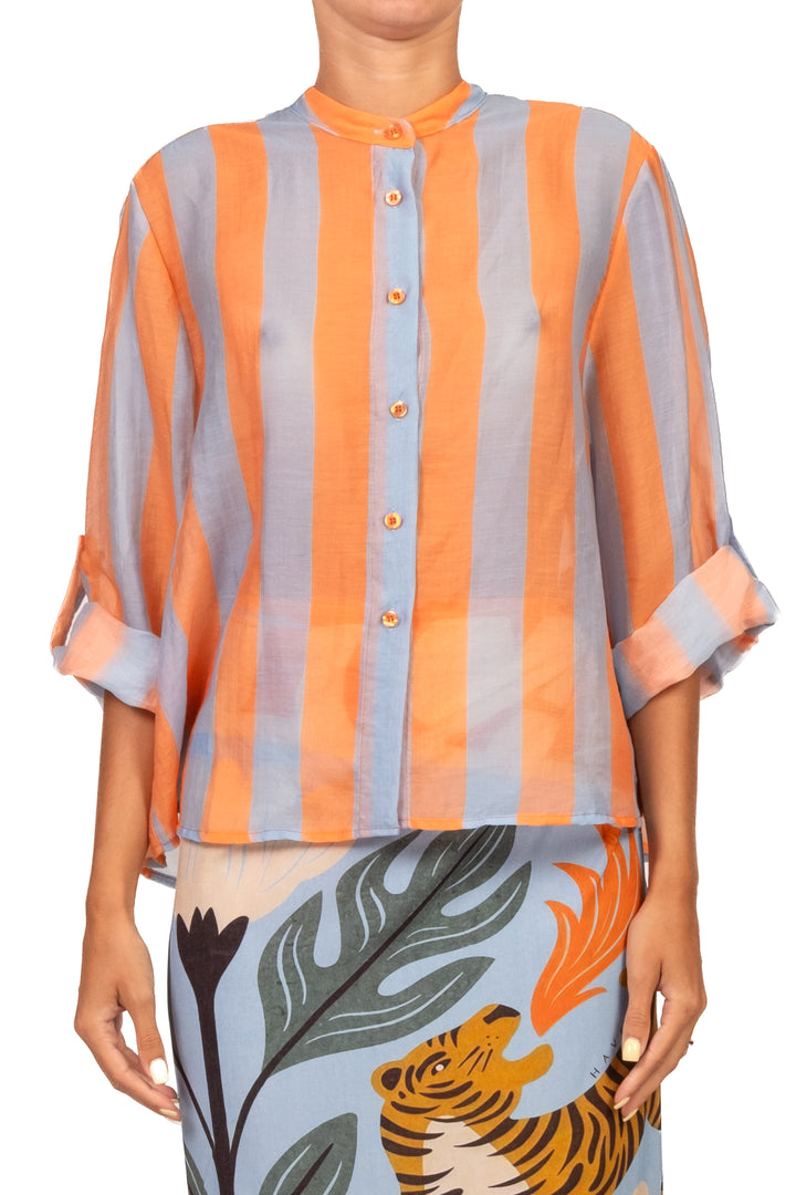 Have One - Camicia rigata collo coreano Art. CVS-Q422