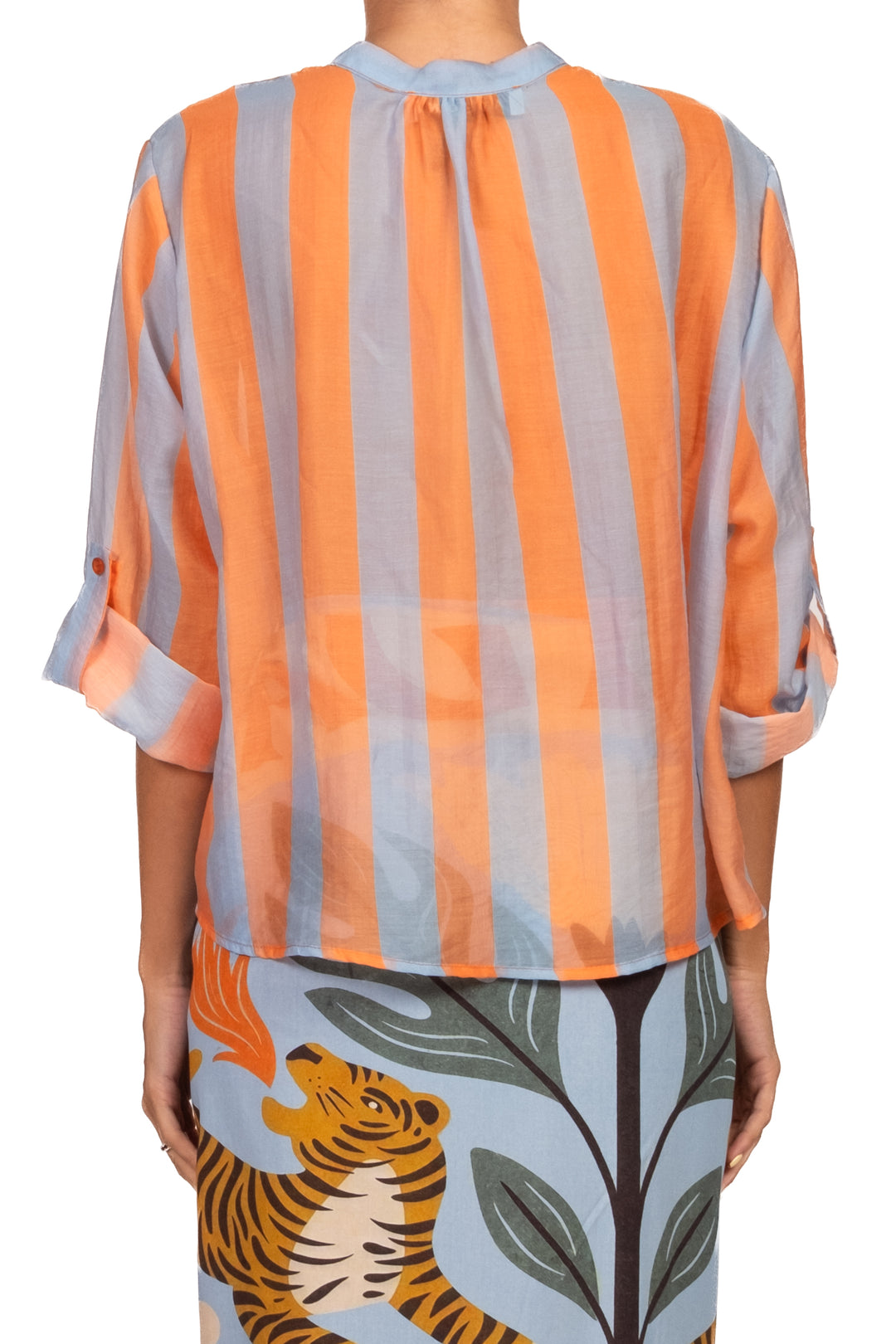 Have One - Camicia rigata collo coreano Art. CVS-Q422