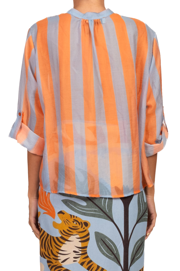 Have One - Camicia rigata collo coreano Art. CVS-Q422