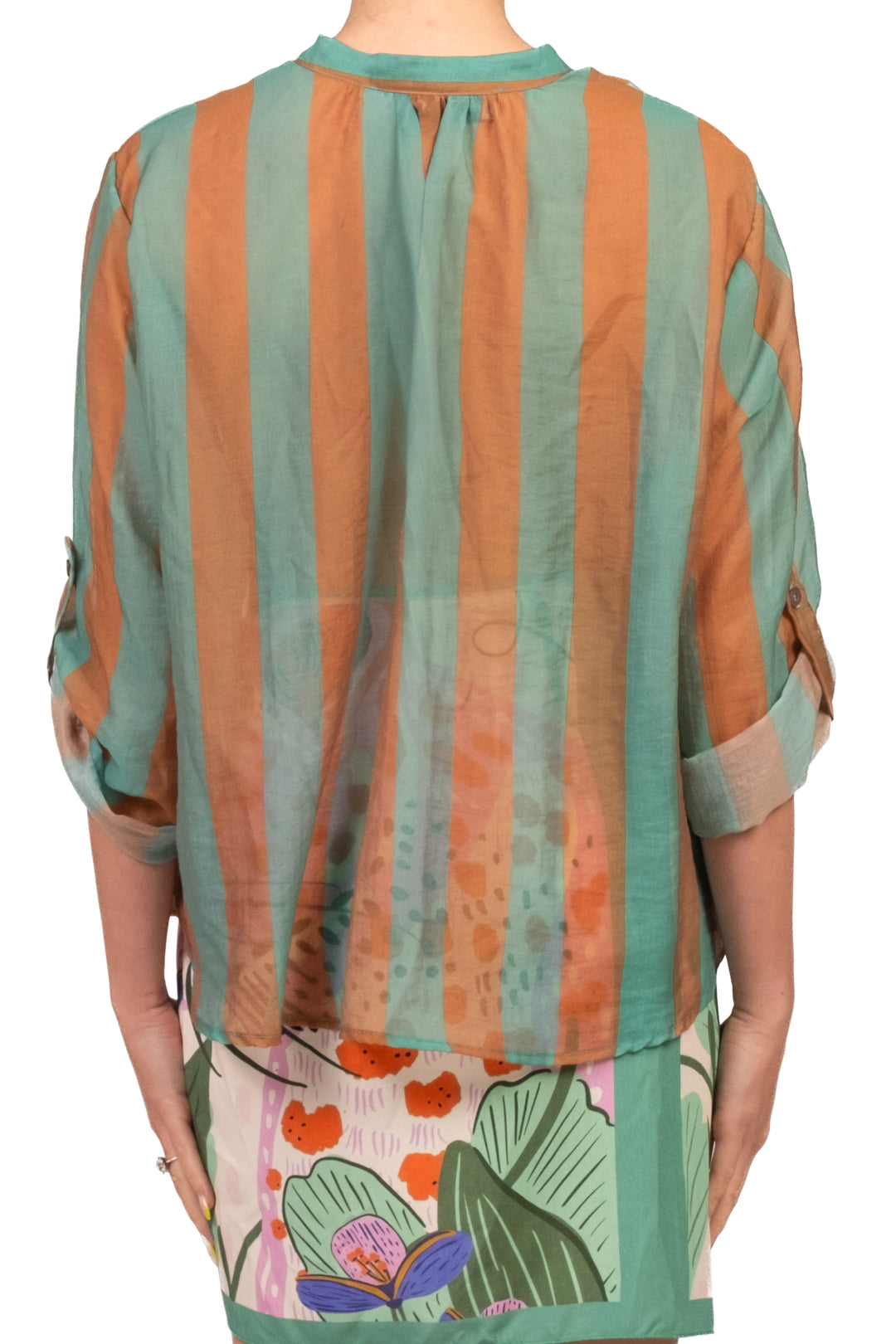 Have One - Camicia rigata collo coreano Art. CVS-Q422
