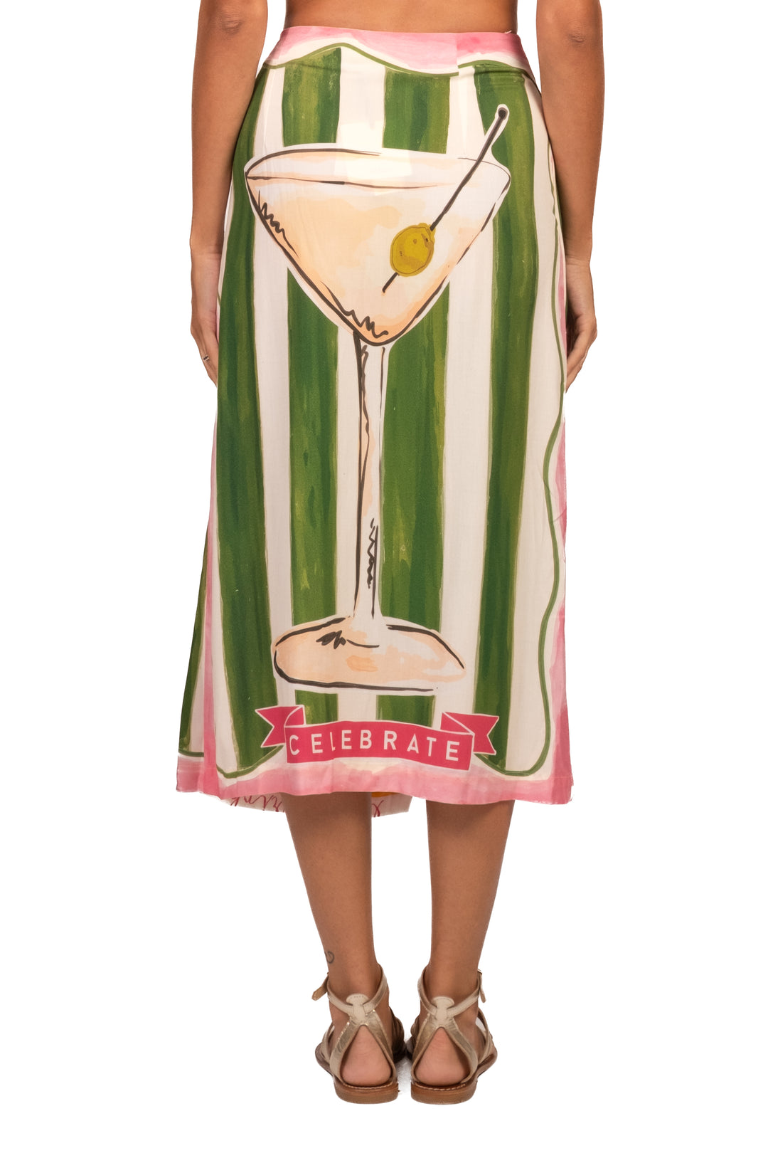 Vicolo - Gonna pareo lunga fantasia drink Art. TAB3338