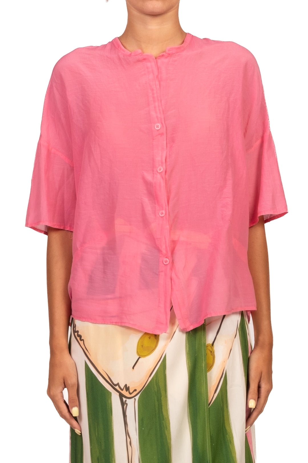 Vicolo - Camicia in mussola mezza manica Art. TAB0670