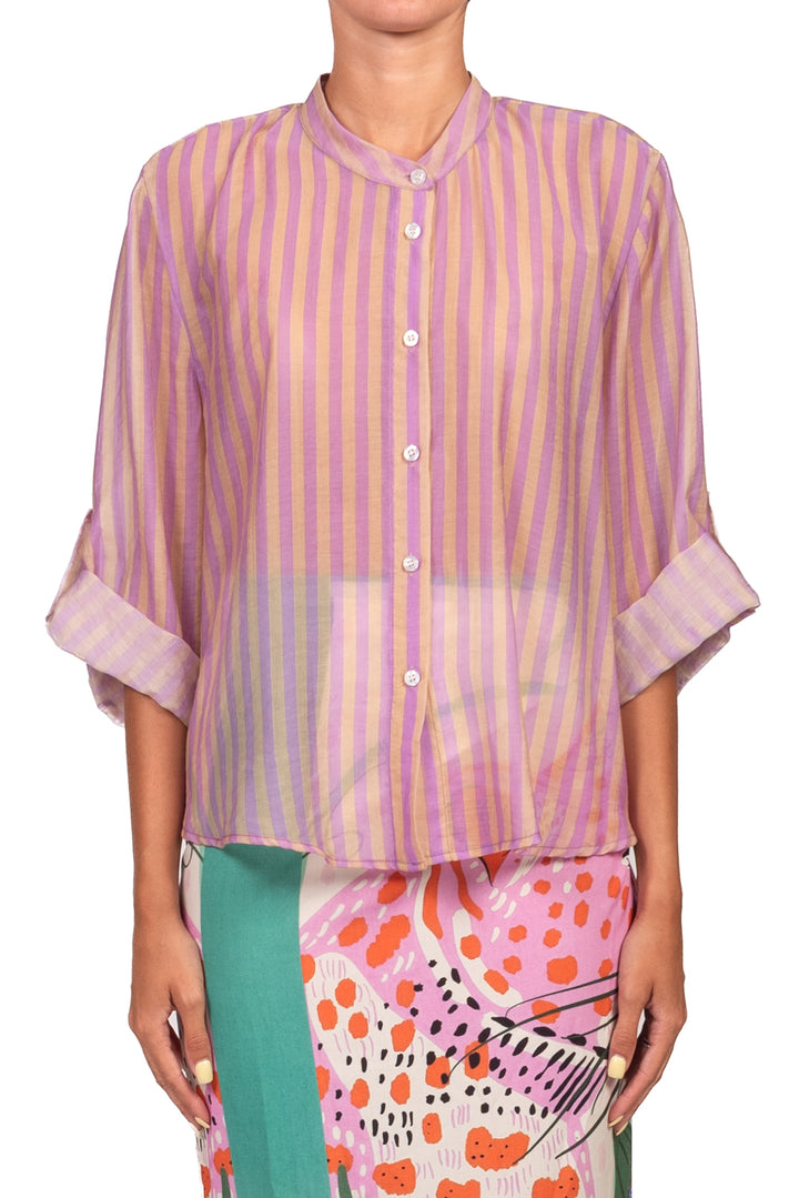 Have One - Camicia rigata collo coreano Art. CVS-Q423