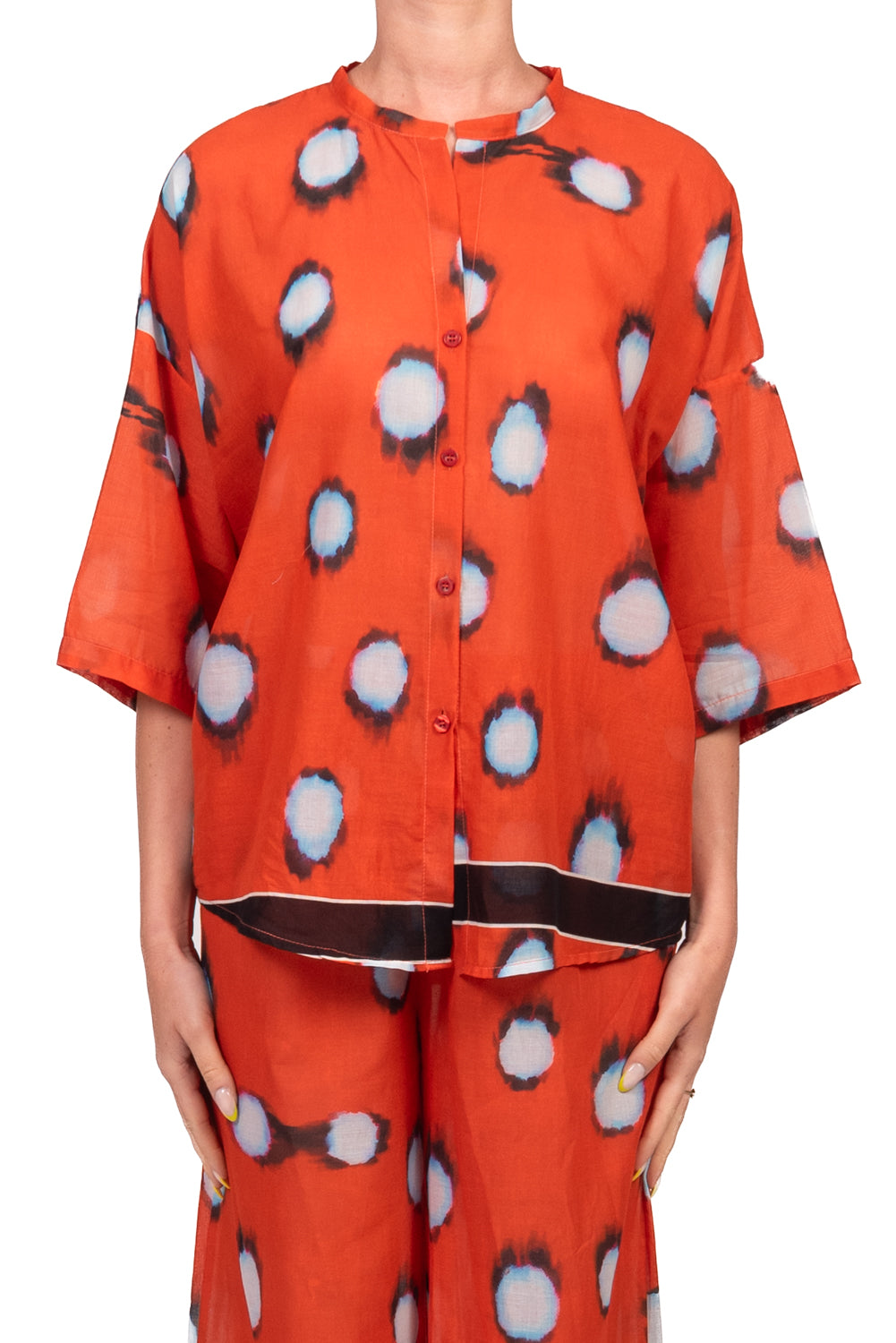 Tensione In - Camicia mussola fantasia Art. PE260444
