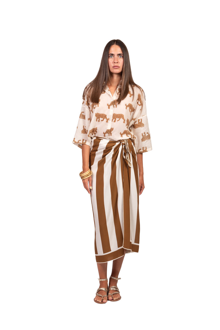 Tensione In - Gonna lunga rigata Art. PE260440