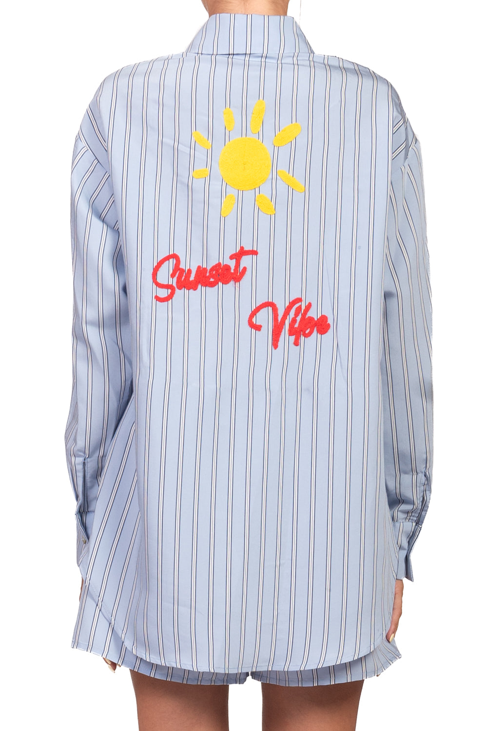Vicolo - Camicia bacchettata con ricamo Art. TAB3382