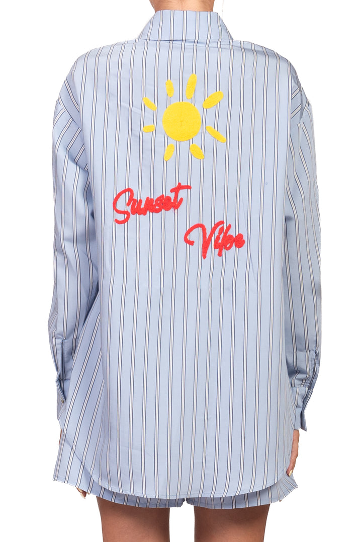 Vicolo - Camicia bacchettata con ricamo Art. TAB3382