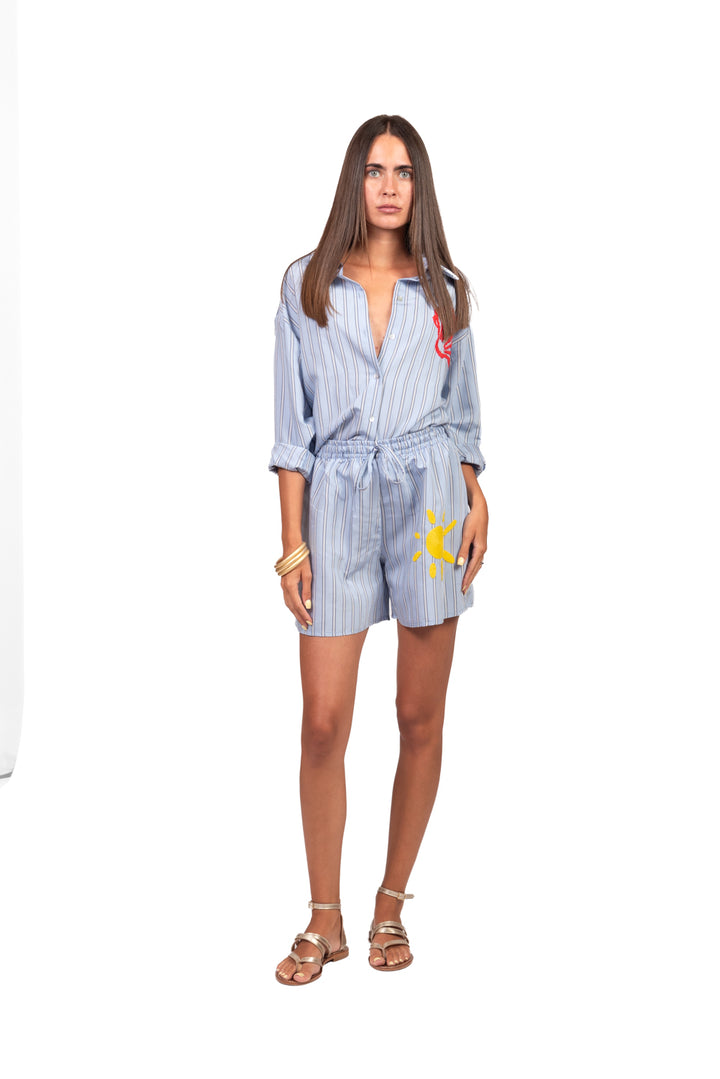 Vicolo - Shorts bacchettato con ricamo Art. TAB3384