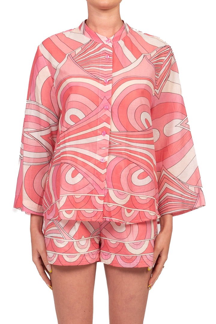 Tensione In - Camicia mussola fantasia Art. PE260500