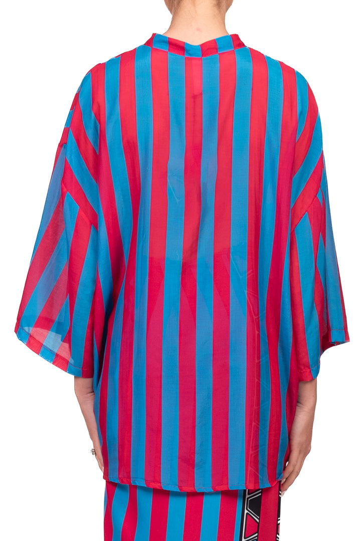 Tensione In - Camicia rigata mussola Art. 40007