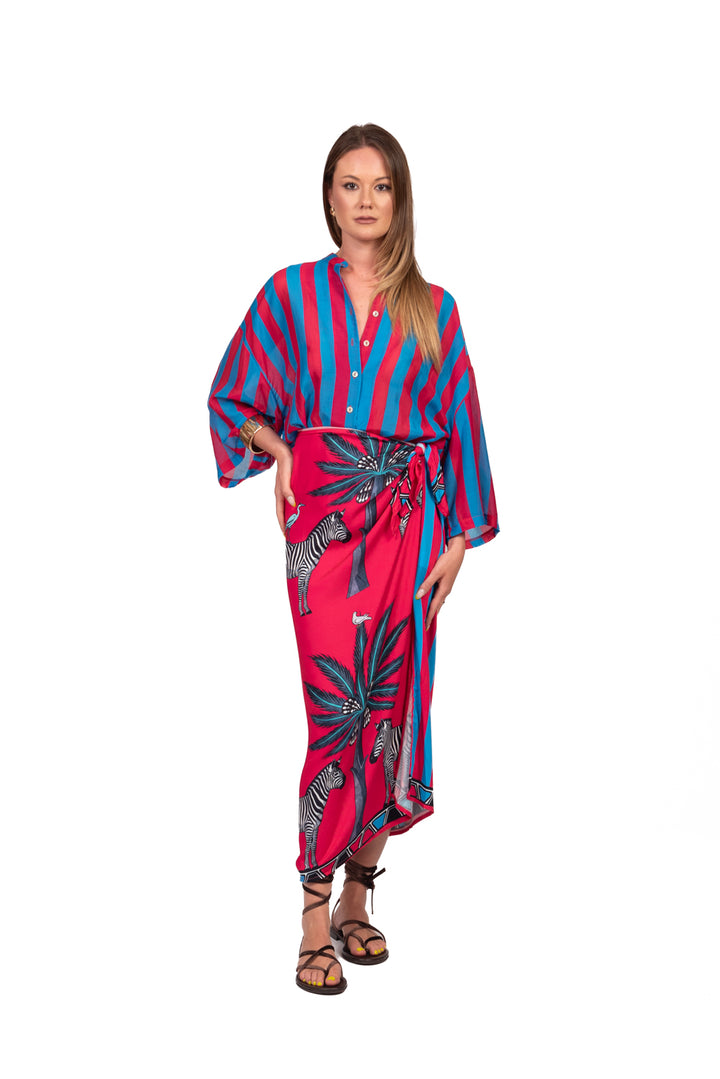 Tensione In - Camicia rigata mussola Art. 40007