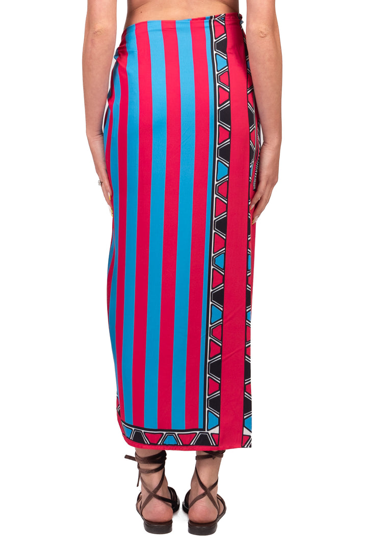 Tensione In - Gonna lunga pareo stampa zebra Art. 40017
