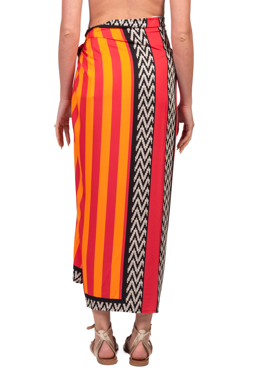 Tensione In - Gonna lunga pareo stampa zebra Art. 39936