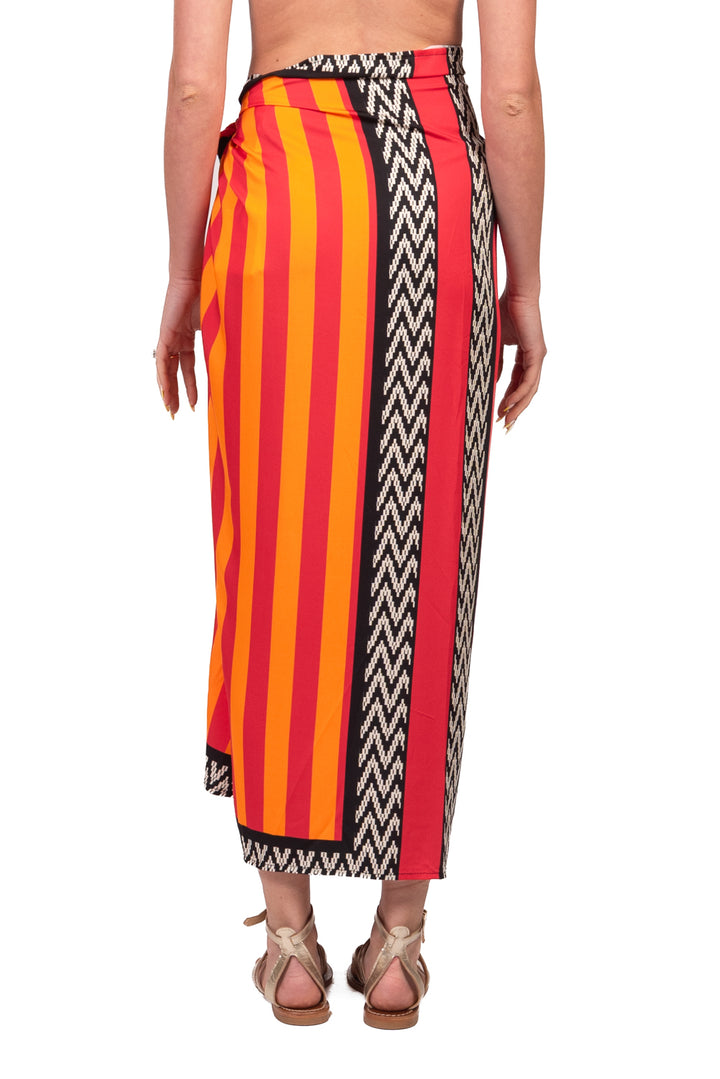 Tensione In - Gonna lunga pareo stampa zebra Art. 39936