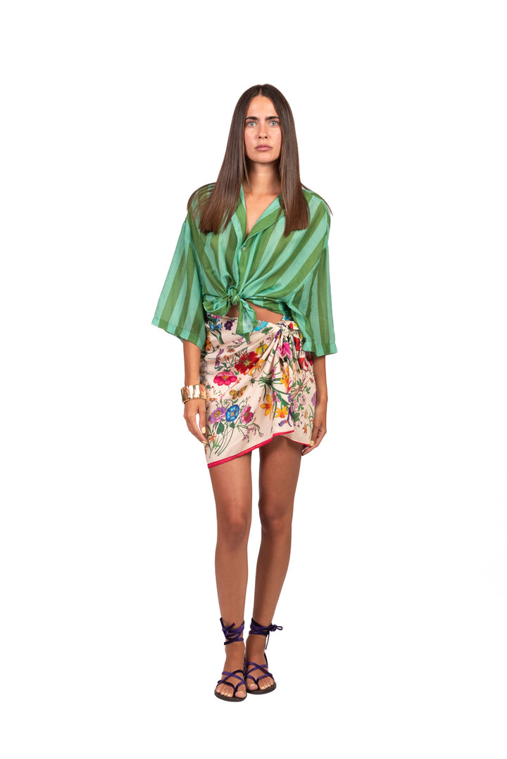 Tensione In - Camicia mussola rigata Art. 40008