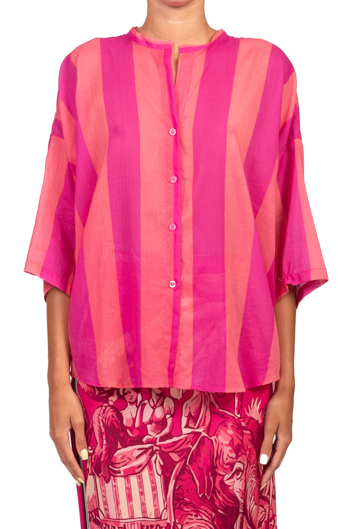 Tensione In - Camicia mussola rigata Art. PE260480