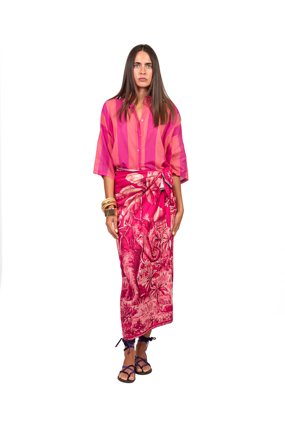Tensione In - Camicia mussola rigata Art. PE260480