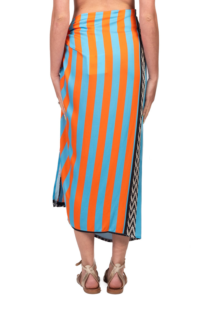 Tensione In - Gonna pareo lunga stampa ghepardo Art. 40013