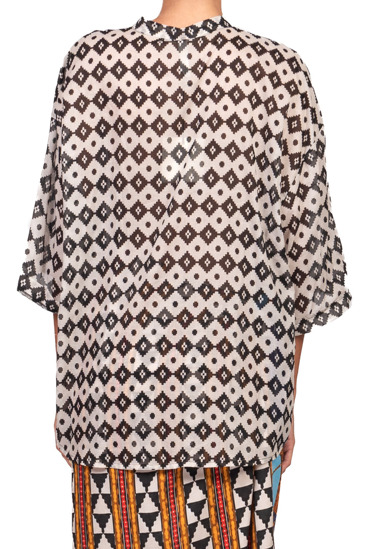 Tensione In - Camicia mussola fantasia etnica Art. 39944