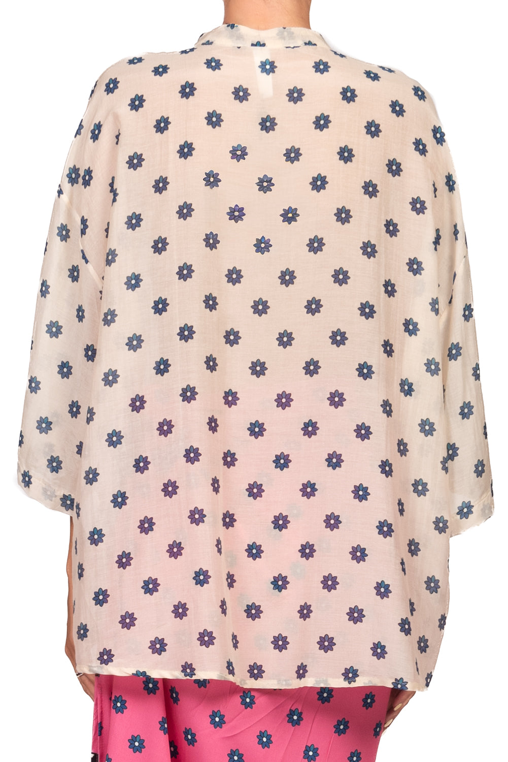 Tensione In - Camicia mussola stampa fiorellini Art. 40006