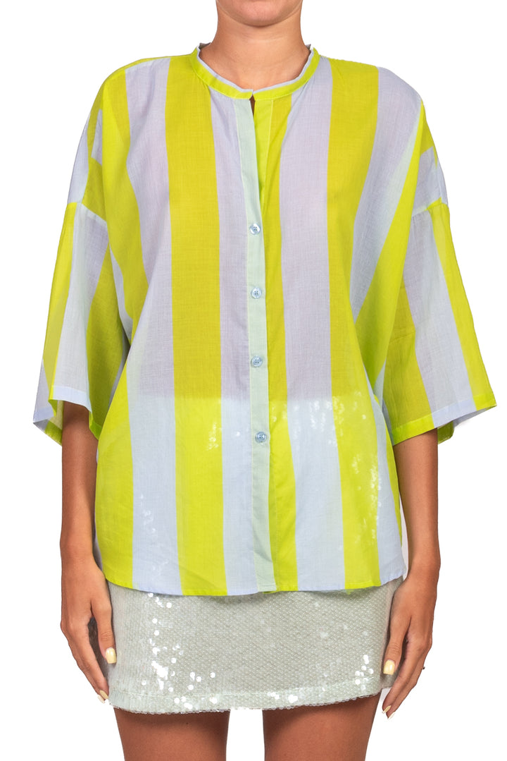 Tensione In - Camicia mussola rigata Art. PE260480