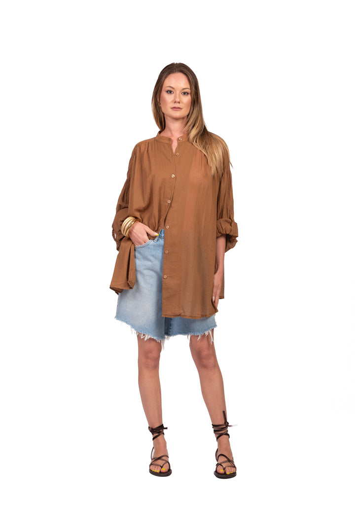 Vicolo - Camicia in mussola lunga Art. TAB3354