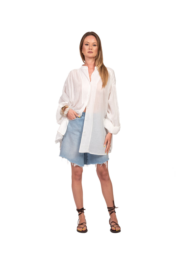 Vicolo - Camicia in mussola lunga Art. TAB3354