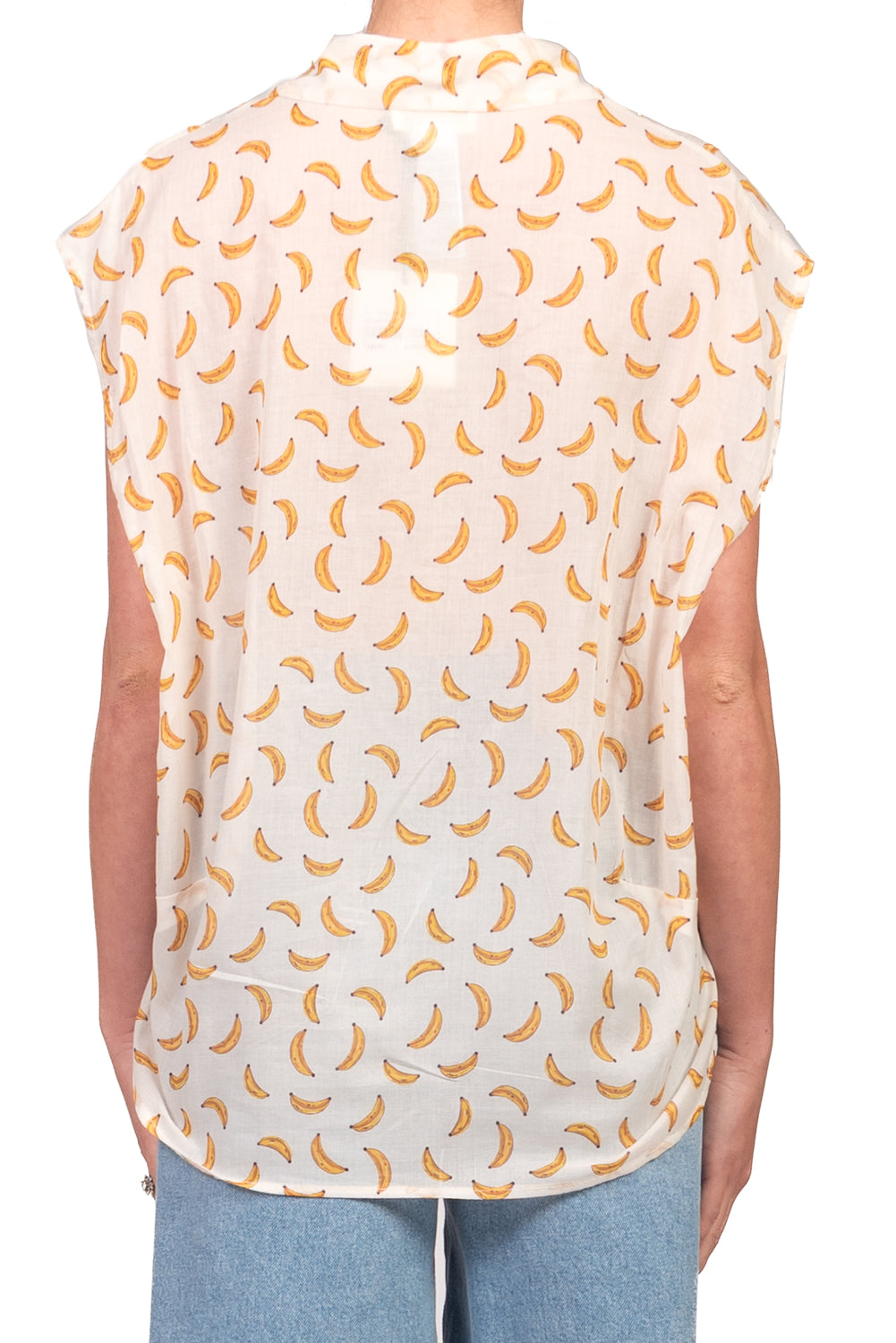 Vicolo - Camicia in mussola fantasia banana Art. TAB3360