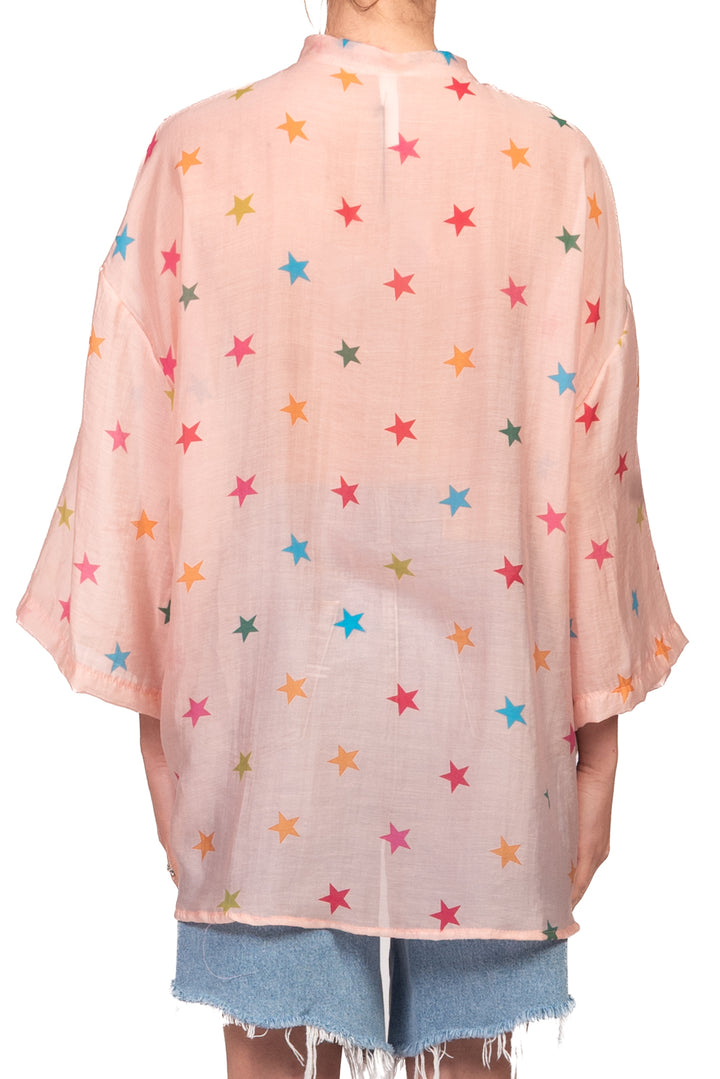 Tensione In - Camicia mussola stampa stella Art. 39869