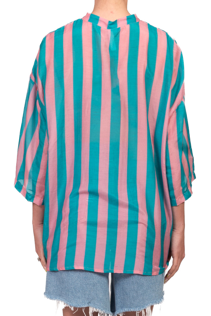 Tensione In - Camicia rigata mussola Art. 39879