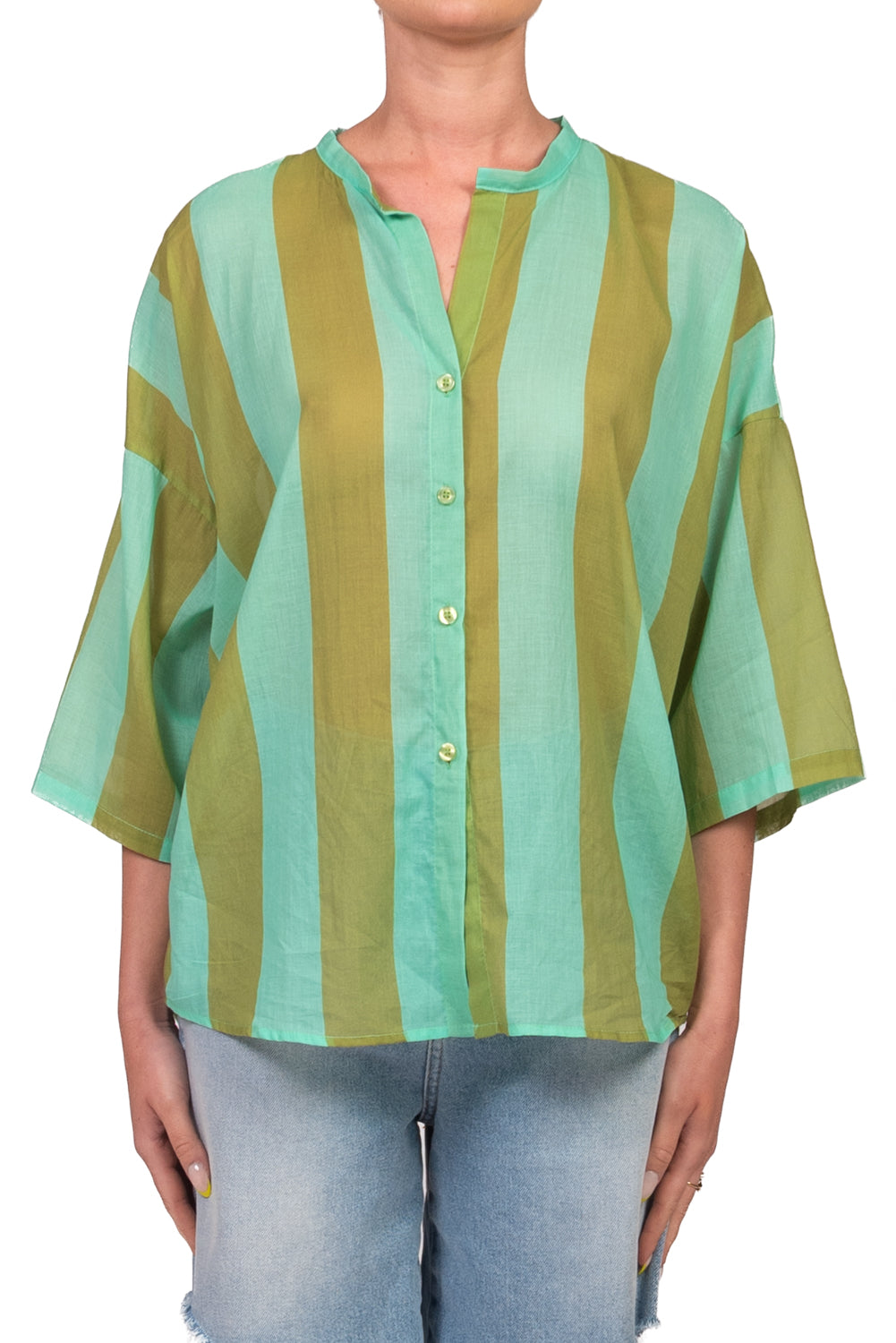 Tensione In - Camicia mussola rigata Art. PE260480