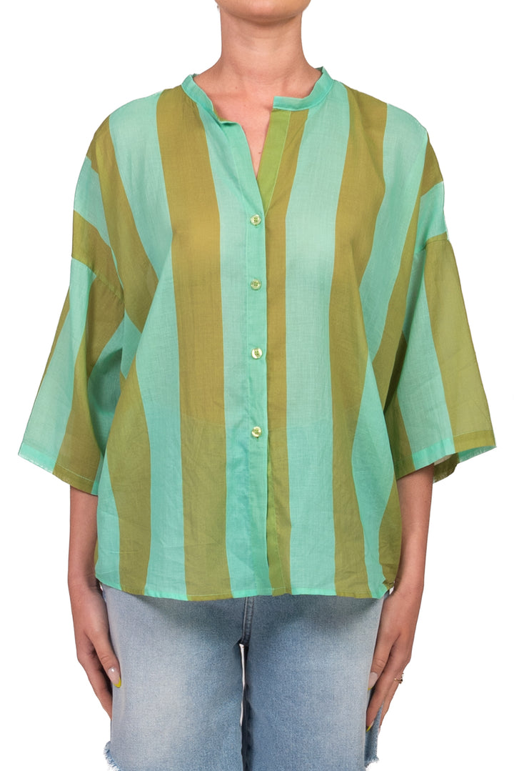 Tensione In - Camicia mussola rigata Art. PE260480
