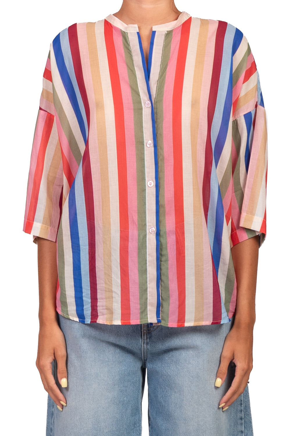 Tensione In - Camicia rigata multicolor Art. PE260487