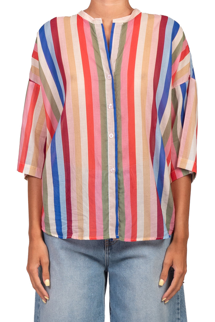 Tensione In - Camicia rigata multicolor Art. PE260487