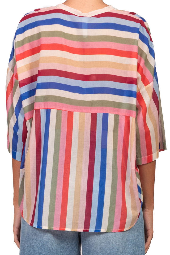 Tensione In - Camicia rigata multicolor Art. PE260487