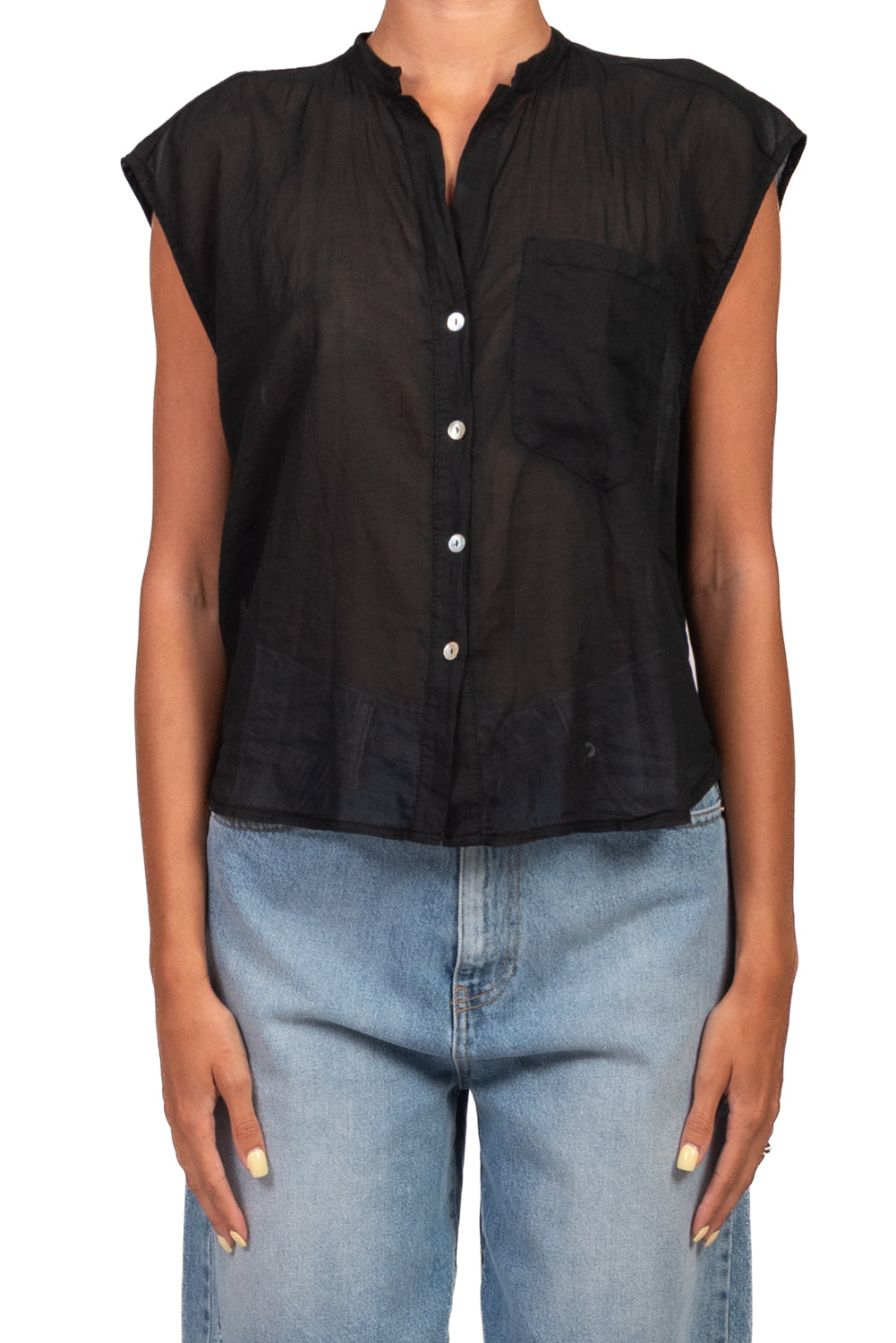 Tensione In - Camicia in mussola smanicata Art. S26CL38