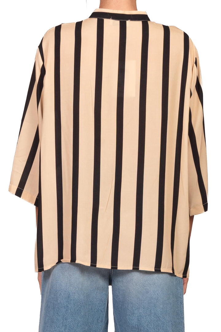 Dixie - Camicia rigata collo coreano Art. CFRN1ZB