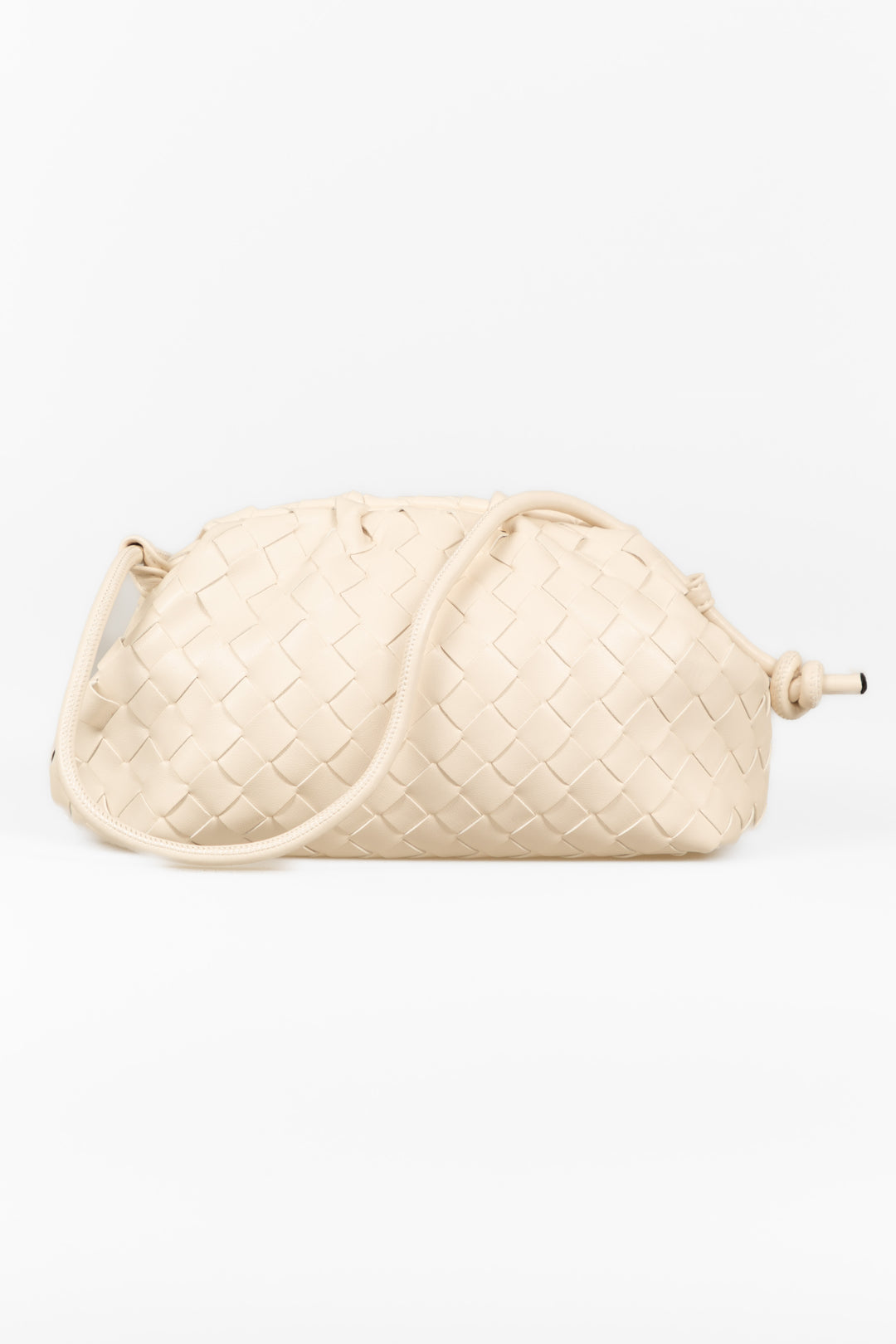 Upper - Borsa clutch intrecciata con tracolla